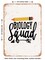 DECORATIVE METAL SIGN - Biology Squad - Vintage Rusty Look